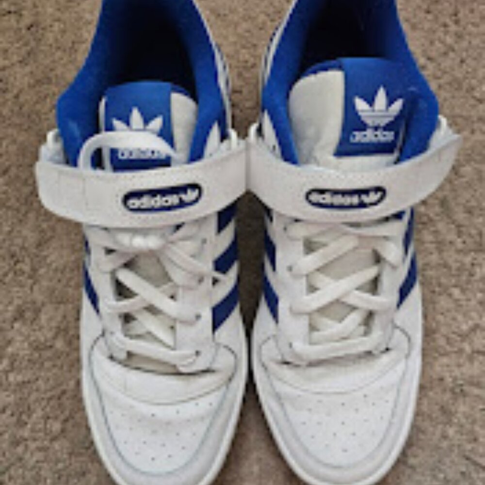 Adidas Forum Low Sneakers – Men’s 10.5 | White/Blue